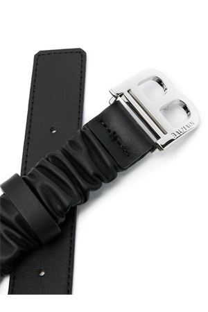 Black calf leather belt BALMAIN PARIS KIDS | BS0B11Z1371930AG